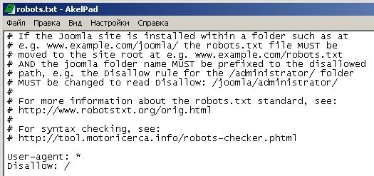 Как полностью закрыть сайт от индексации (robot.txt)
